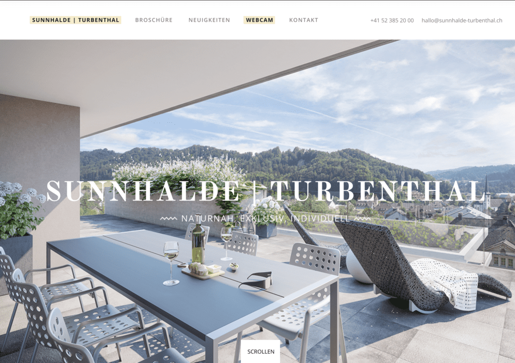 Die Homepage von Sunnhalde Turbenthal.