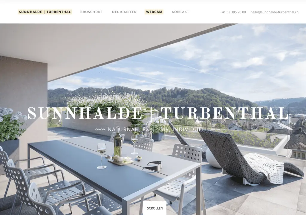Die Homepage von Sunnhalde Turbenthal.