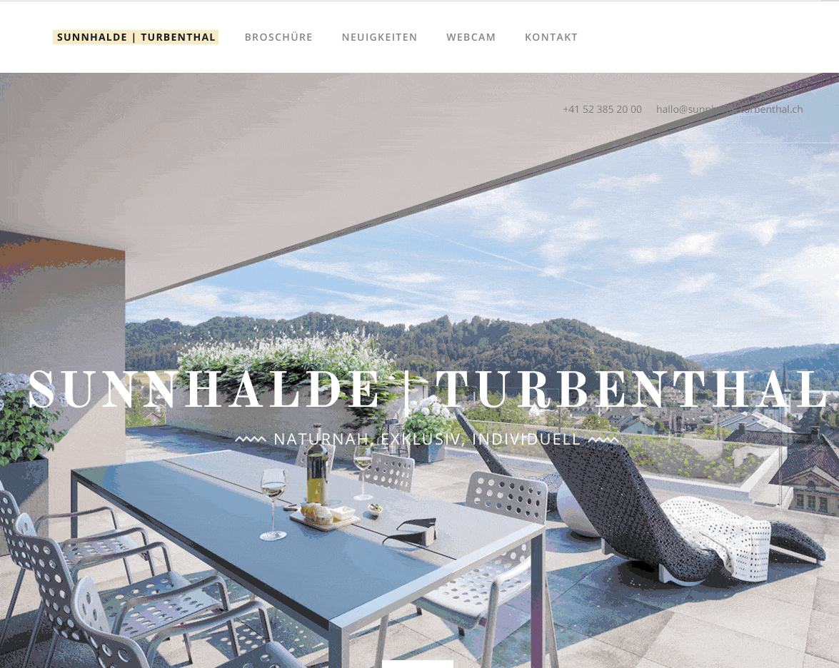 Konzept und Produkt der Webseite