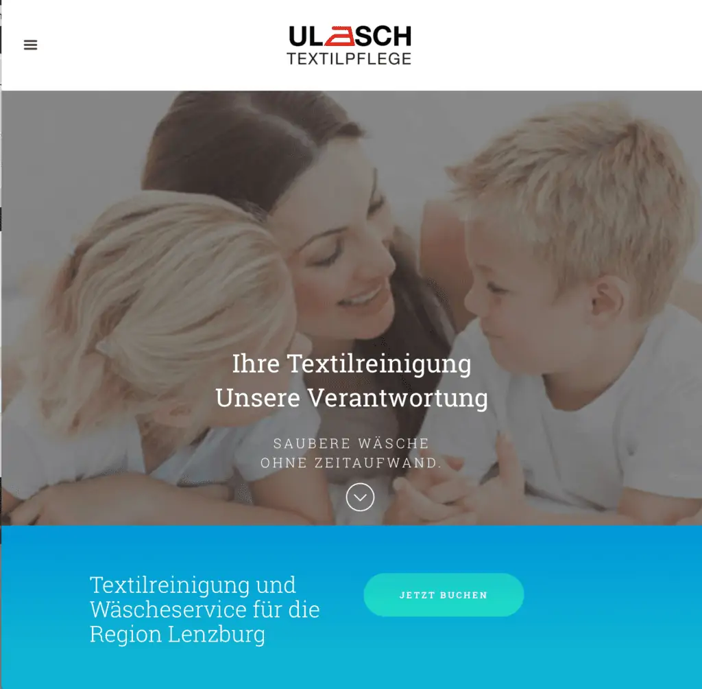 Ulasch - Webdesign - Textilpflege.